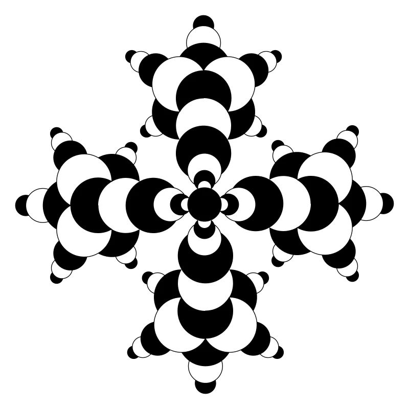 Fractal Molecule Crop Circle