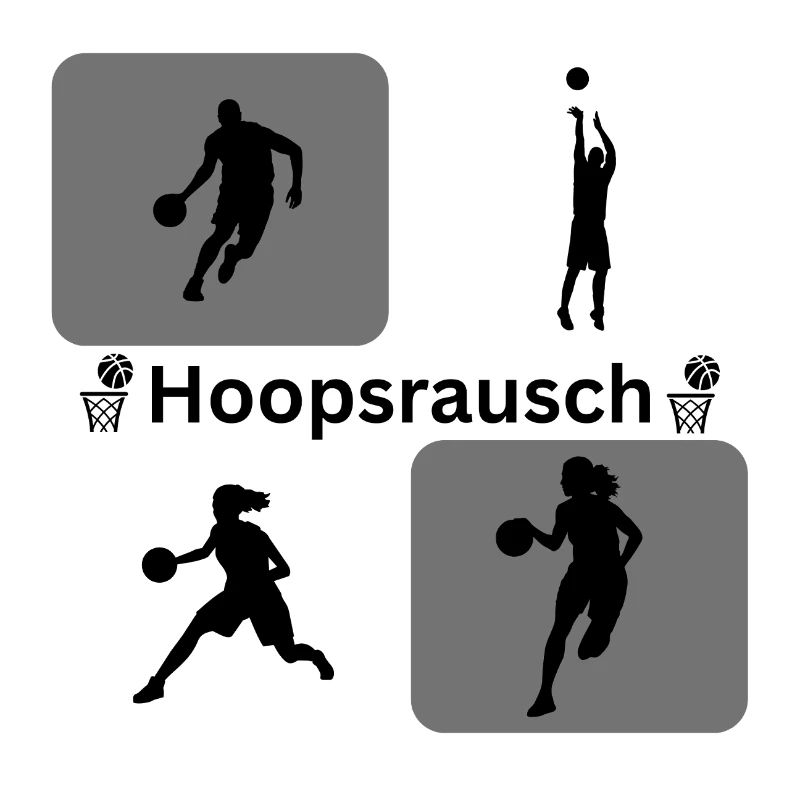 Basketball Silhouetten Dynamik