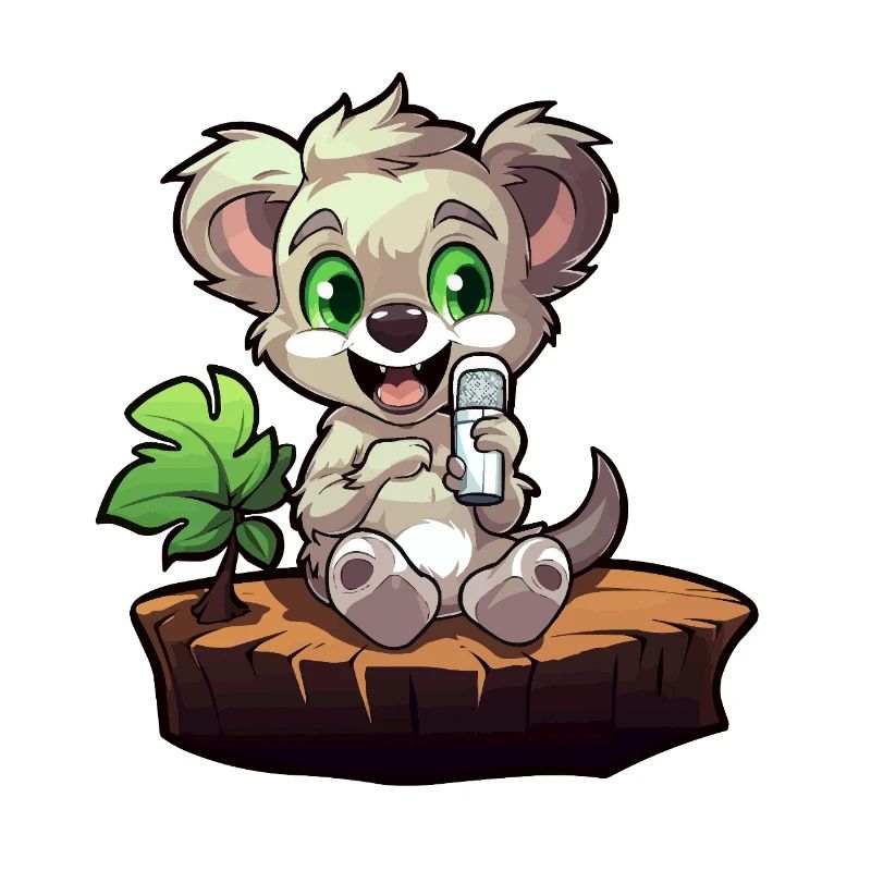 Petit koala sur la souche
