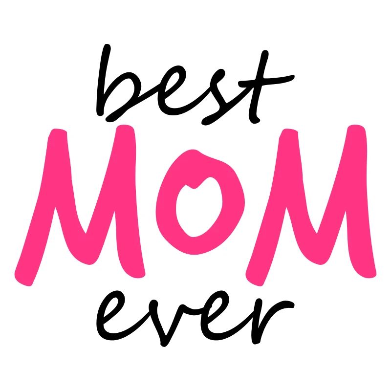 text best mom ever sticker sticker button love