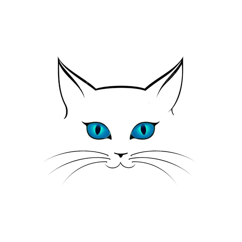 Cat blue eyes - Geschenk