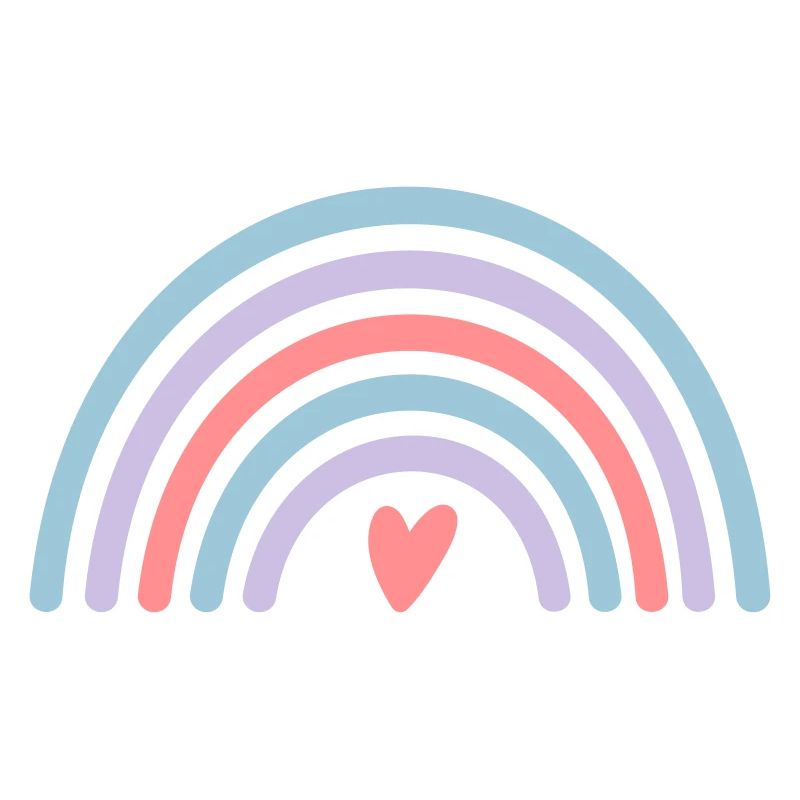 Regenbogen mit Herz