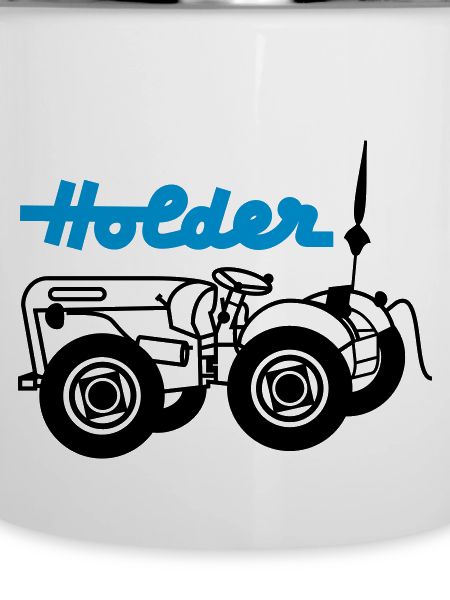 Holder mit Schriftzug