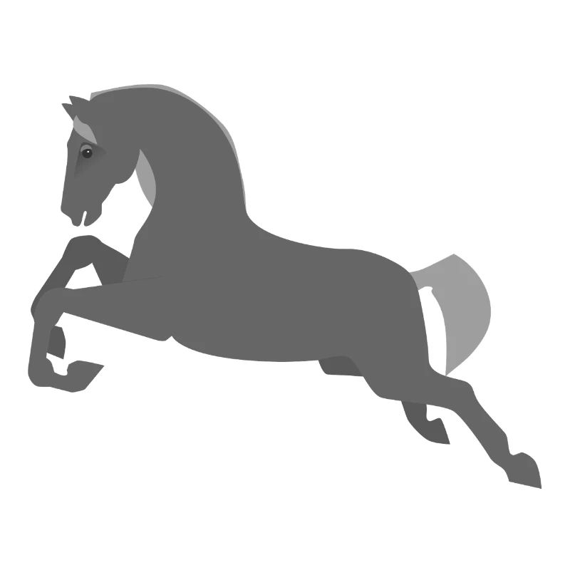 Graues Pferd