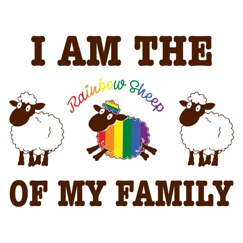 Rainbow sheep LGBT Spruch Geschenk Pride Rechte