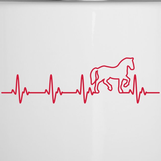 Vorschau: Horse Heartbeat - Emaille-Tasse