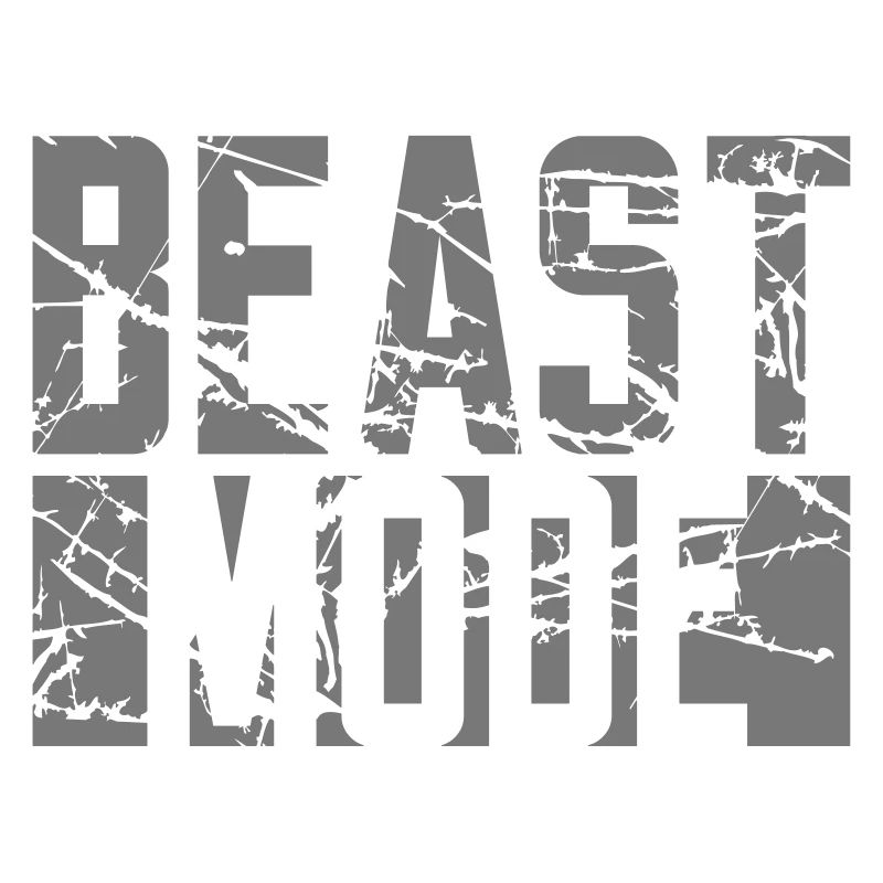 scratch cracks stamp design logo monster mode on
