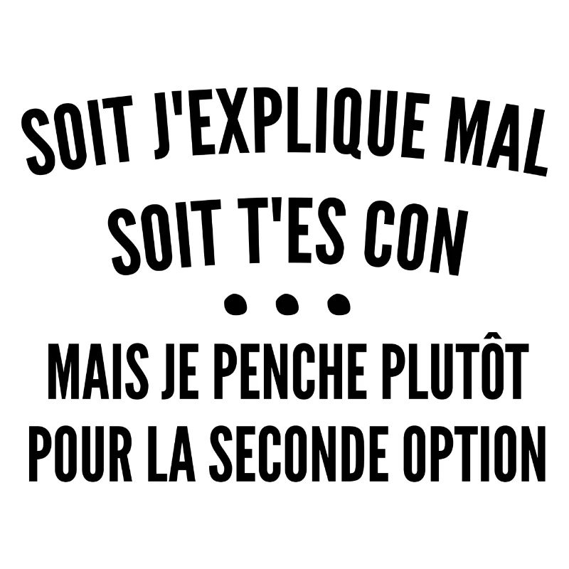 Soit j'explique mal soit t'es con / humour
