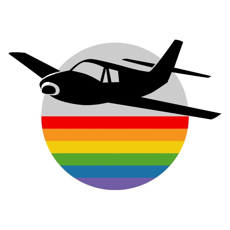 Regenbogen Flugzeug