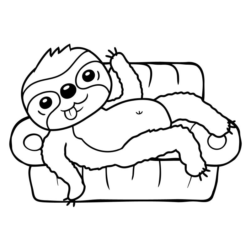 Chill your sofa sloth at home