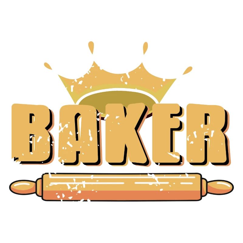 Retro Vintage BAKER Queen Cool Baking Designs
