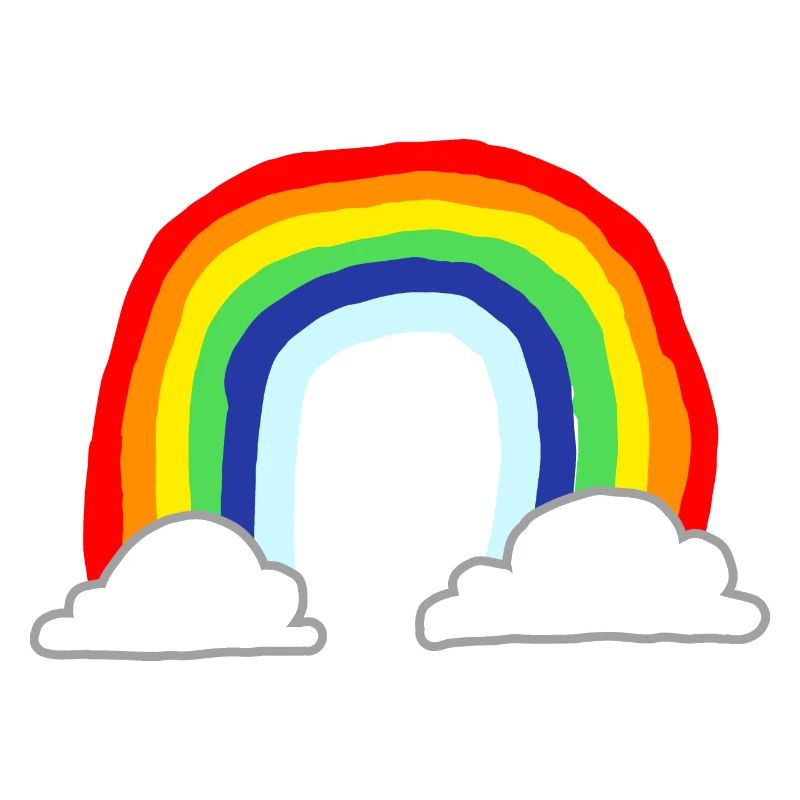 Rainbow Clouds Cartoon