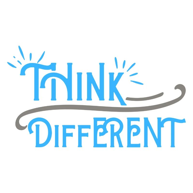 Think Differnet Blaue Grau Design