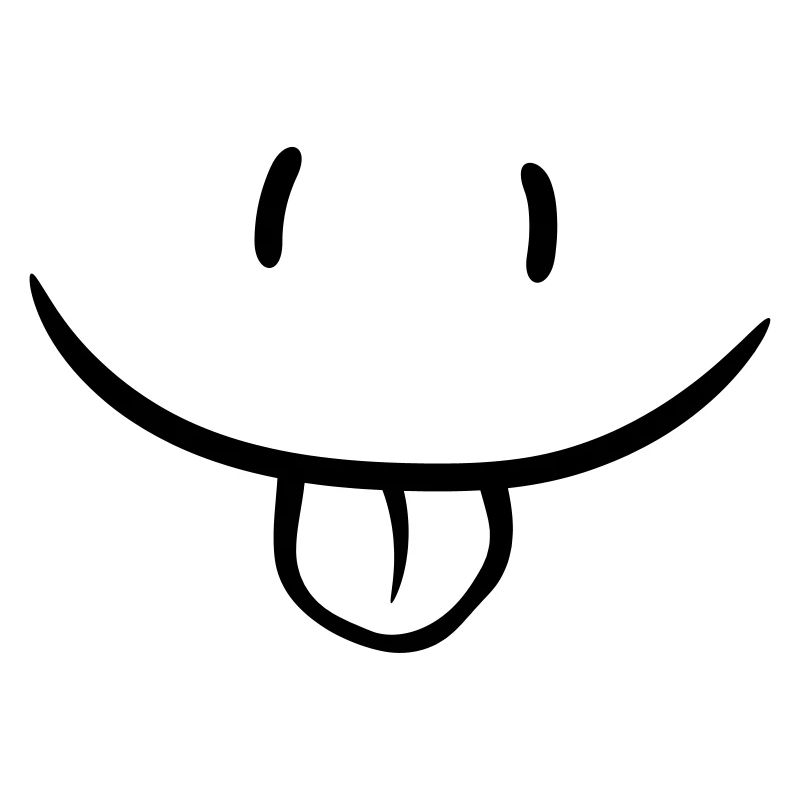 Comic Gesicht Frech