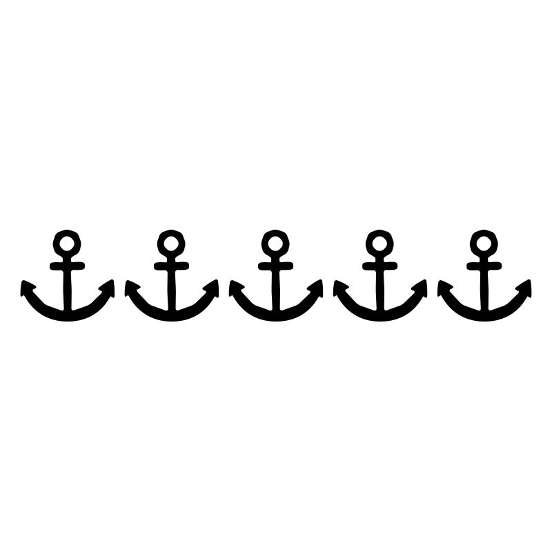 rangée ancre beaucoup de bateaux de tatouage bateau nage