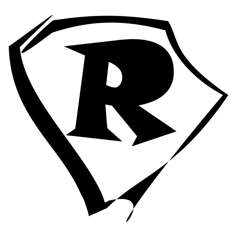 Emblem letter R logo