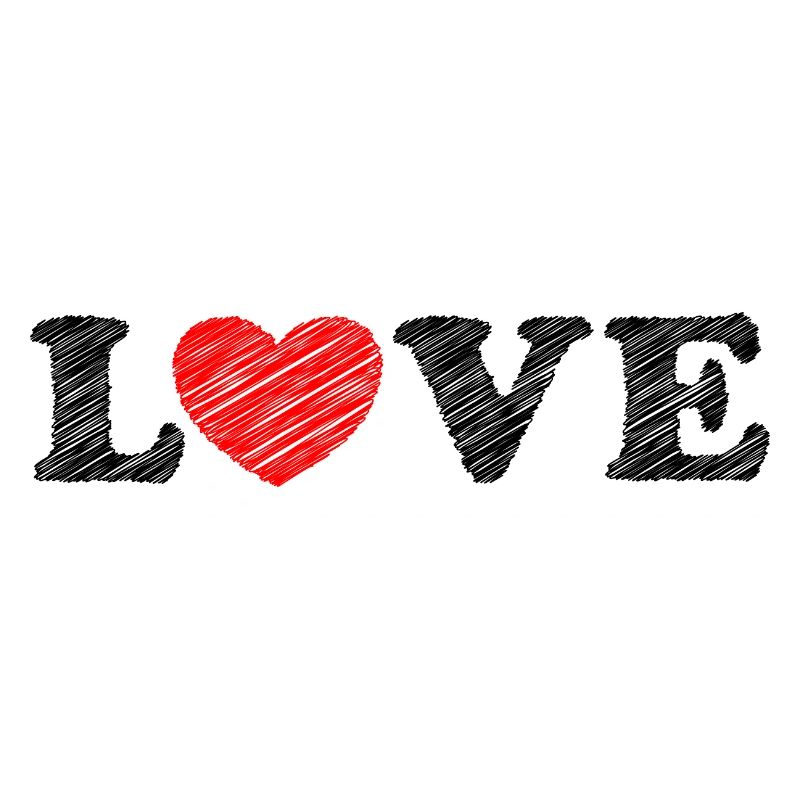 Heart scribble