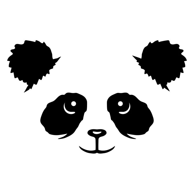 Panda Bear Face Mignon Tête Mignon Sourire Mignon Nice