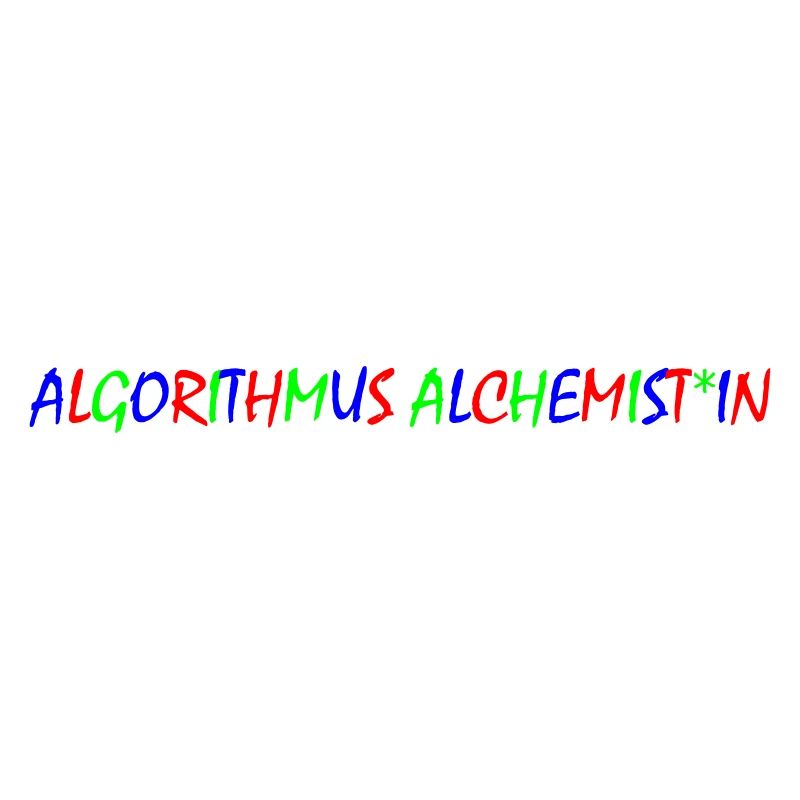 Algorithm Alchemist – Typographie colorée