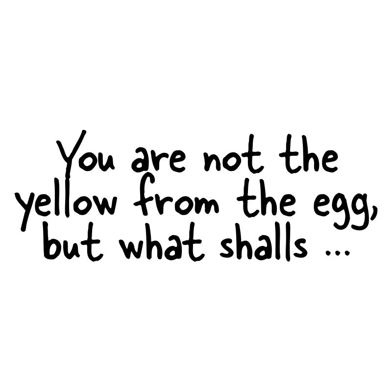 The yellow from the egg