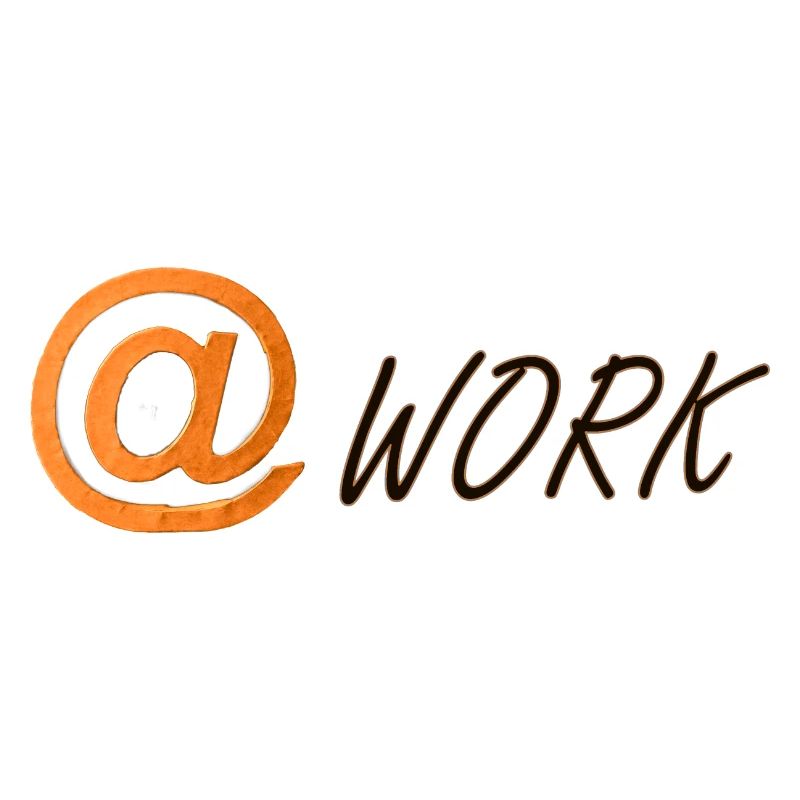 at symbol and the word work