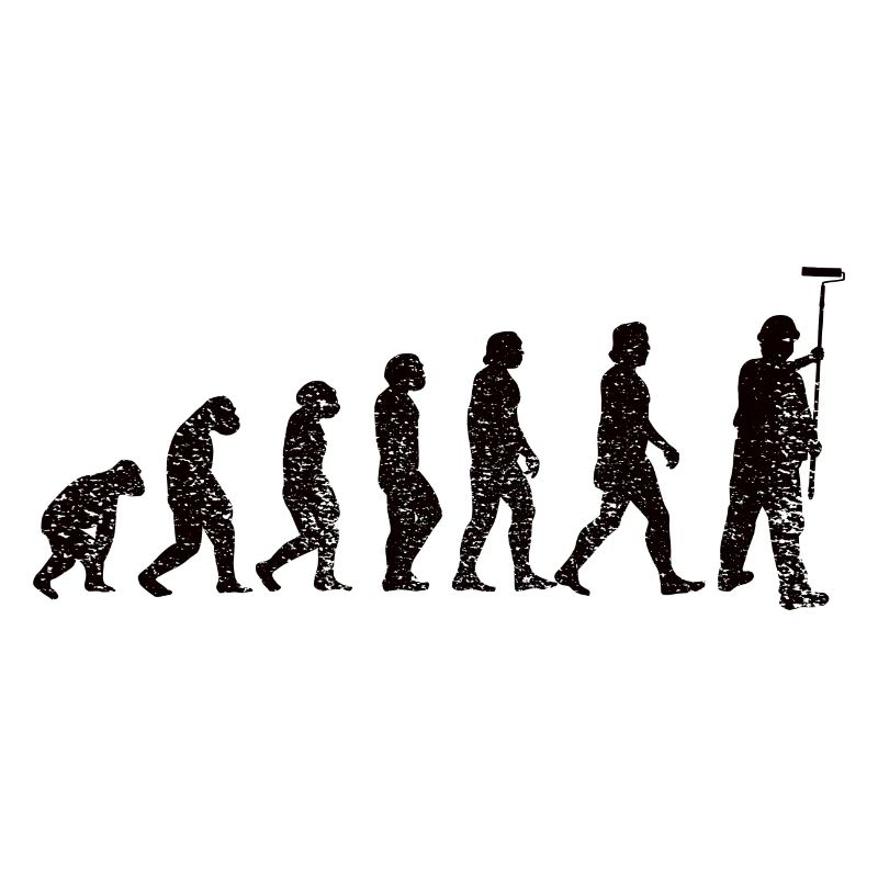 Painter and Varnisher Evolution Brush Painting