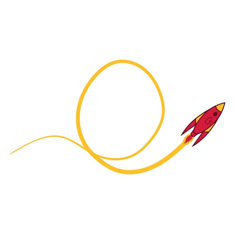 Looping flying rocket