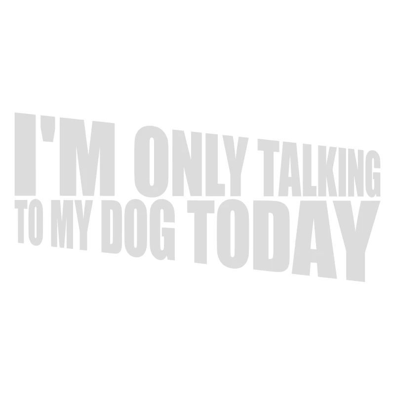 only talking to dog