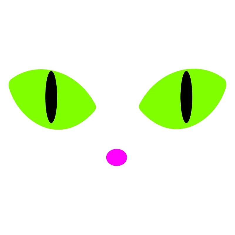 Yeux de chat verts