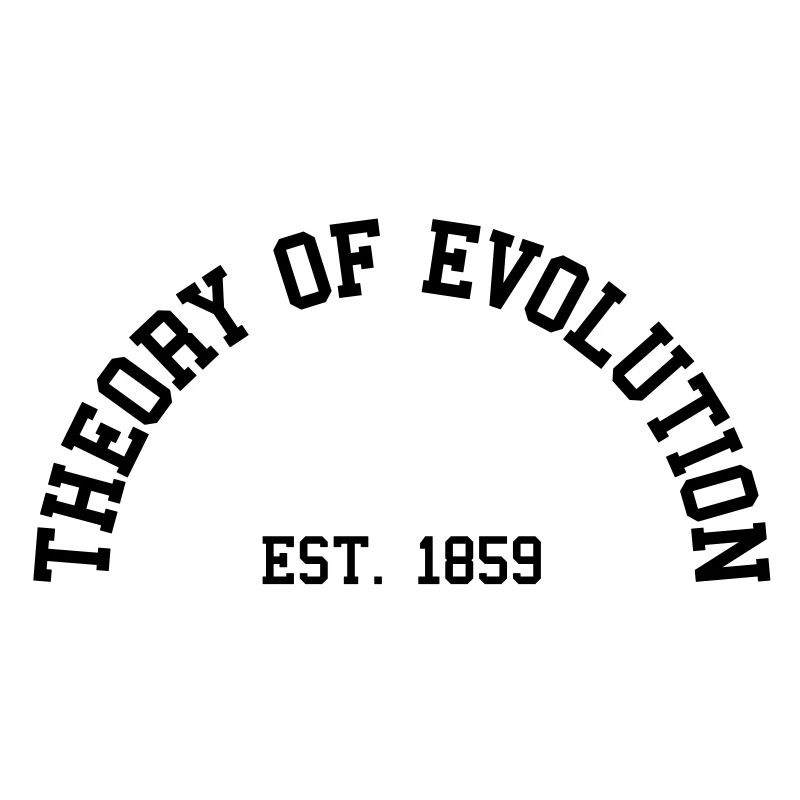 Theorie der Evolution - Est. 1859 (Half-Kreis)