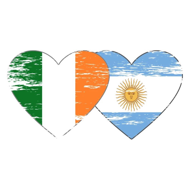 Irlande Argentine Drapeau Utilisé