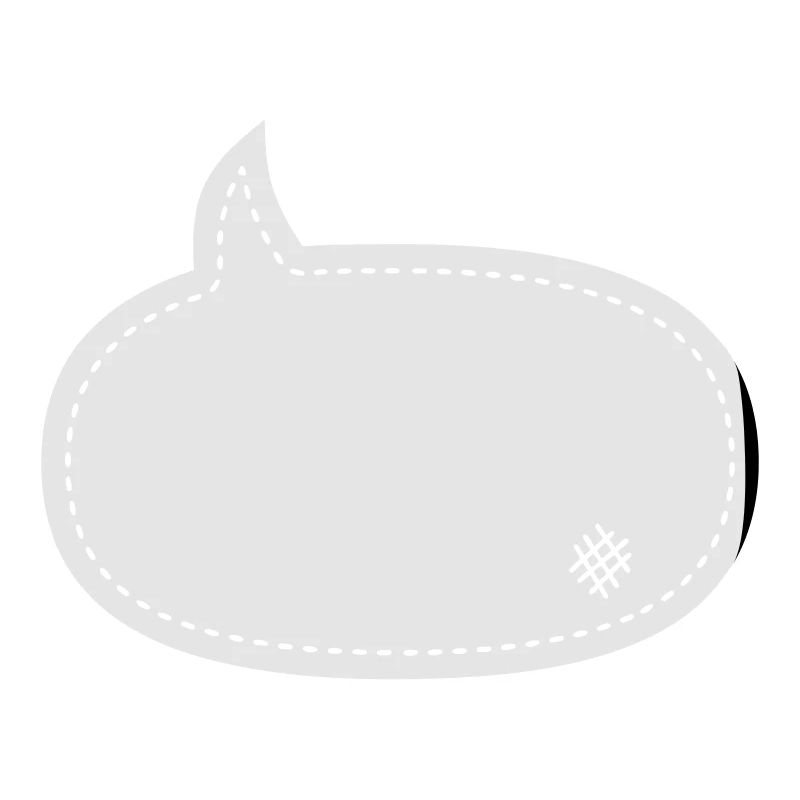 speech balloon patch