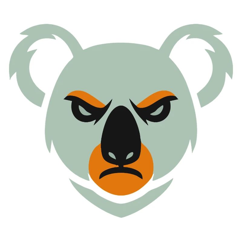 Wütender Koala Blick