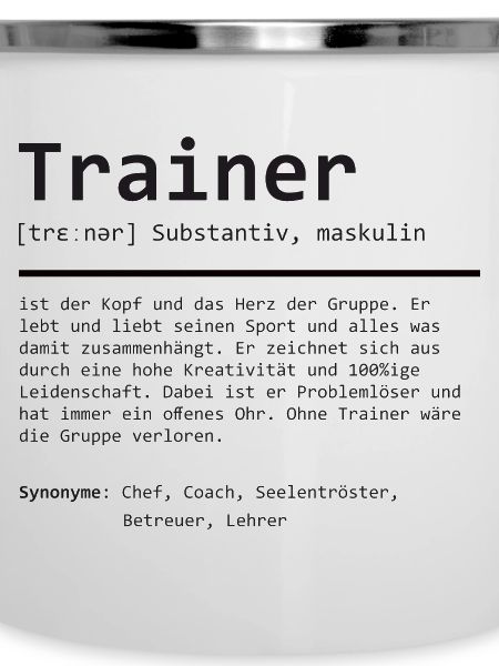 Trainer | Definition | Grammatik