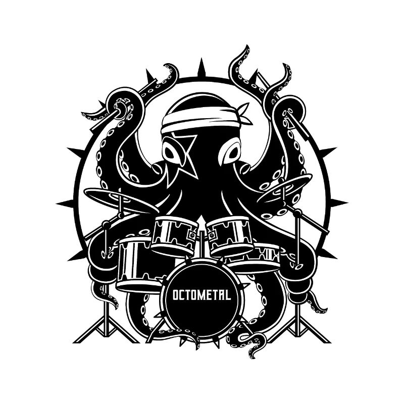 Octometal Octopus Drummer black