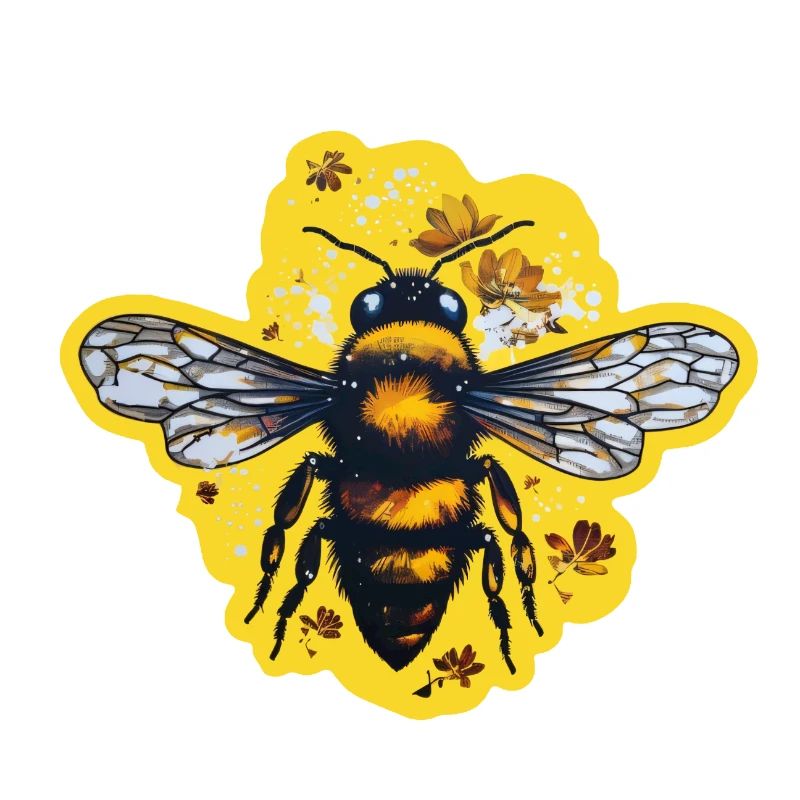 Honey bee in summer