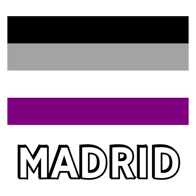 Asexuality Pride Flag Madrid