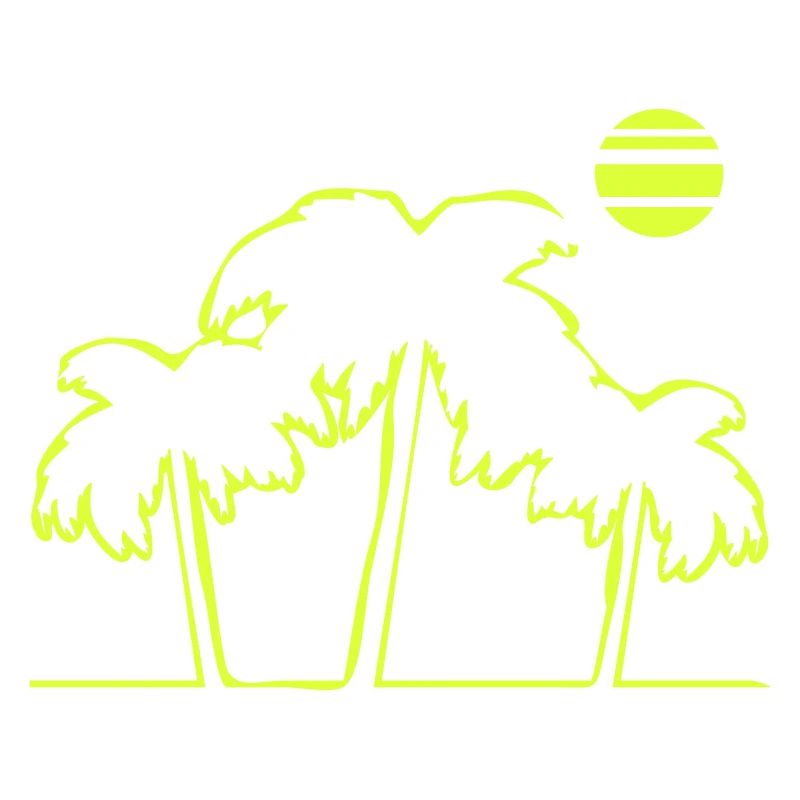 Île de la plage Palm Trees