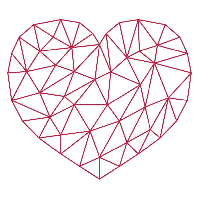 Grid Heart Pattern