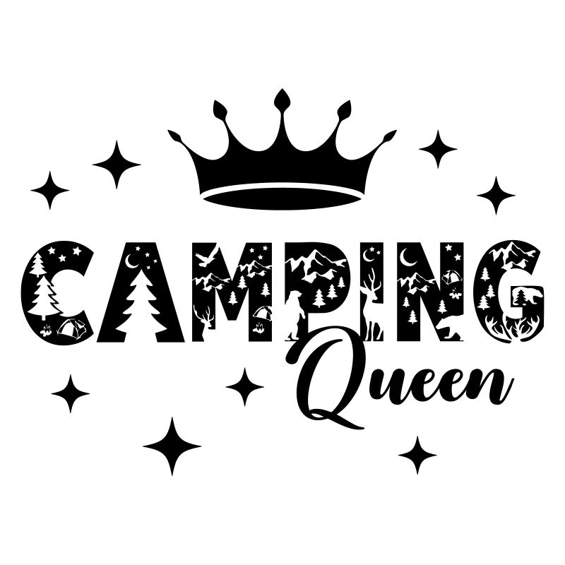 Camping Queen with Crown