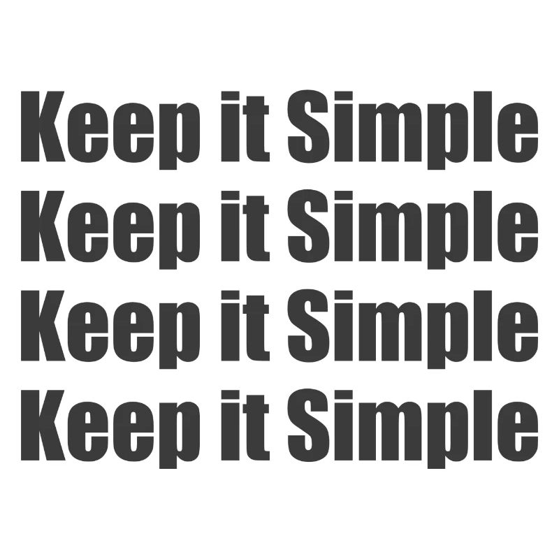 Keep It Simple