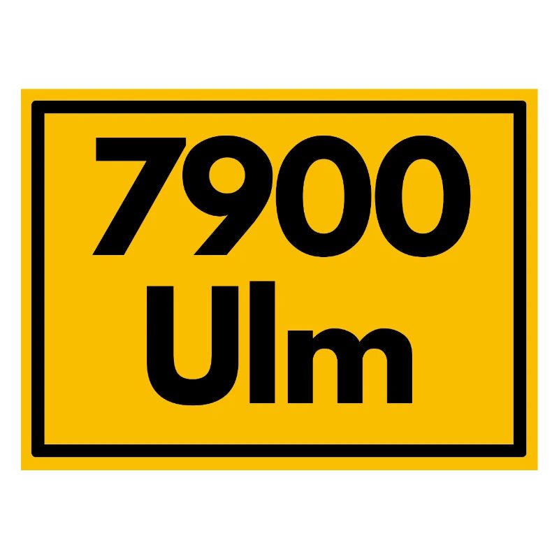 OLD POSTCODE POSTCODE RETRO 7900 ULM MÜNSTERSTADT