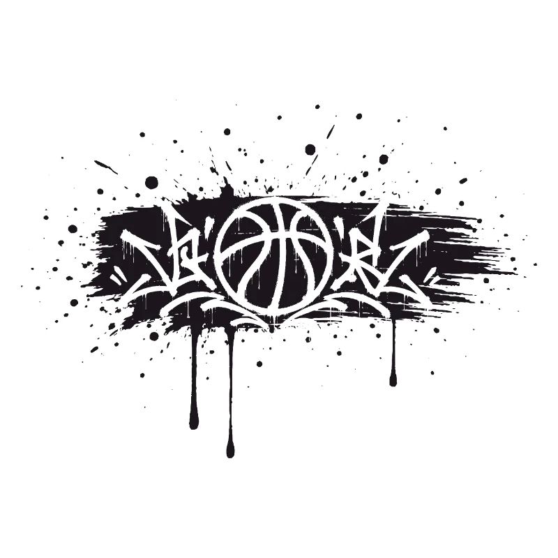 Conception de Splash de Basket Graffiti Streetball