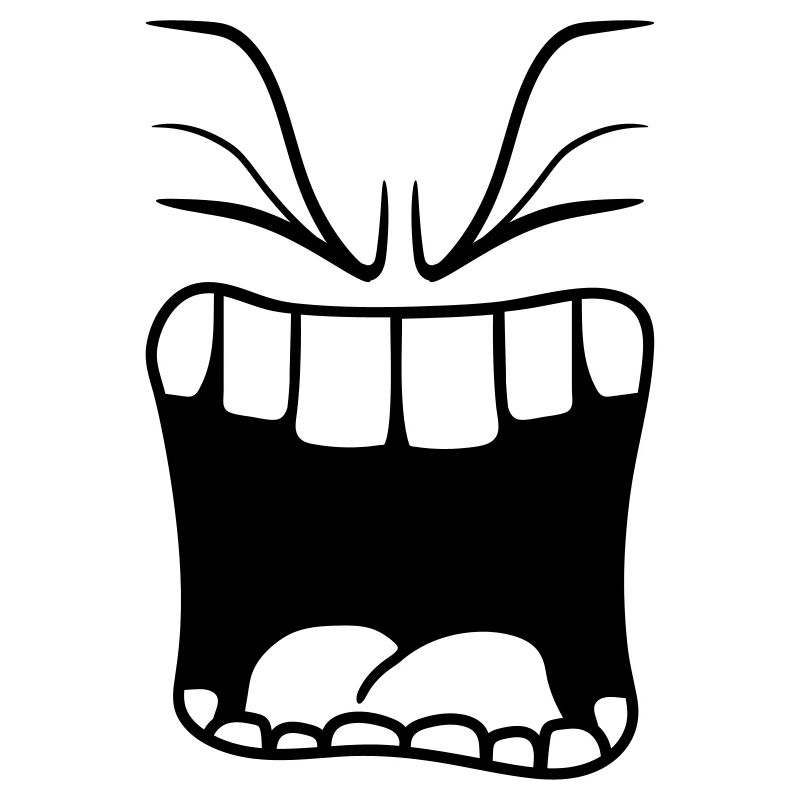 wuetend bruwen aigre bouche crier grande bouche
