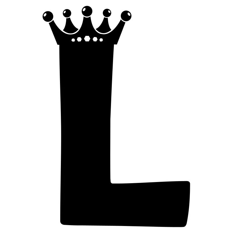 Buchstabe L Krone