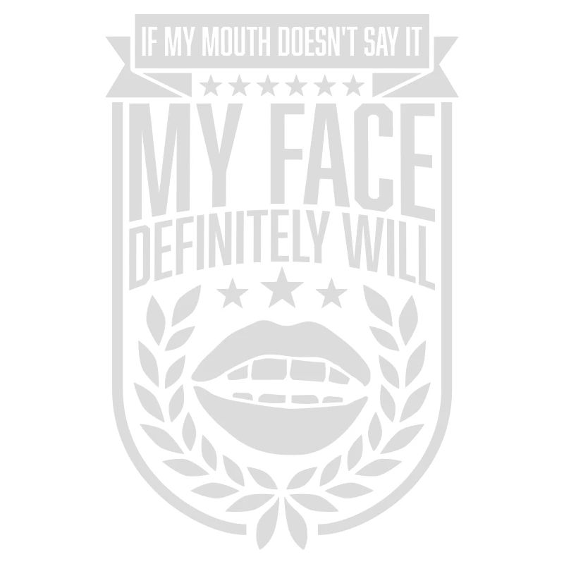 my face definitely will