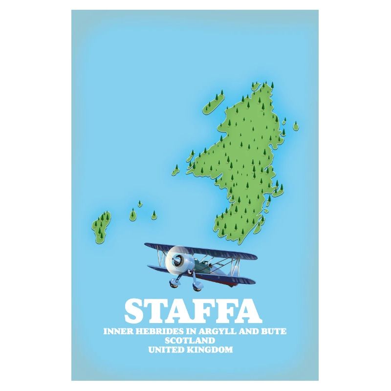 Staffa Scotland map