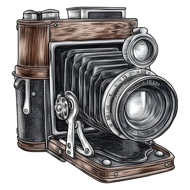 Camera Retro Drawing