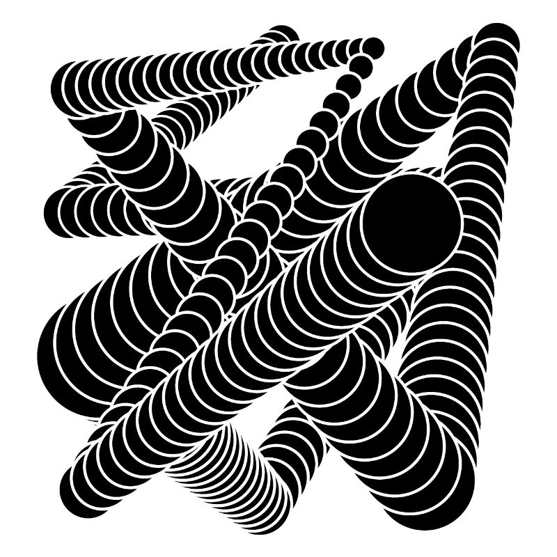 Conception de cercles noirs