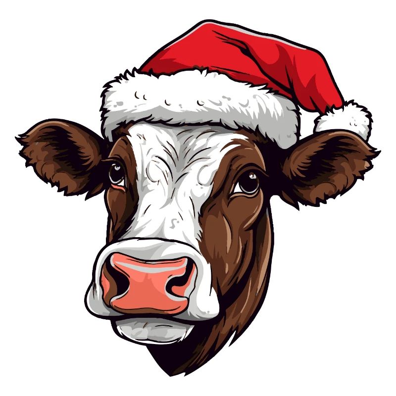 Tête d’animal de Noël de vache